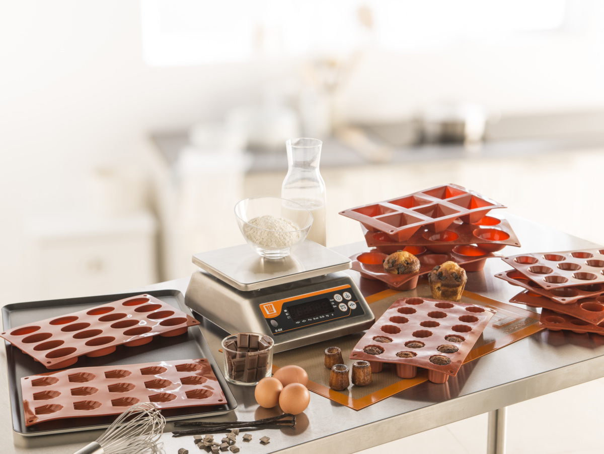 Backblech für 15 runde Petit Fours Silikon GN 1/3 29,5x17,5x2 cm Pro.cooker