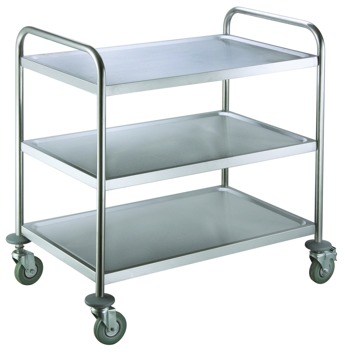Edelstahl-Servierwagen 3 Ebenen 85,5x53,5x92,5 cm 120 kg Pro.cooker