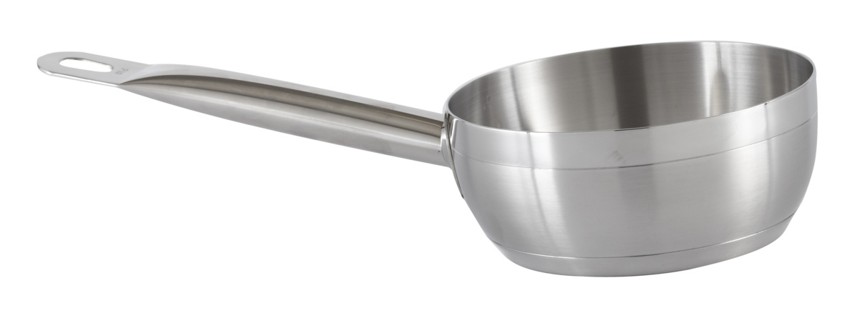 Kegelförmige Edelstahl-Sauteuse Ø 20 cm 7 cm 2,2 L Qualiplus Pro.cooker