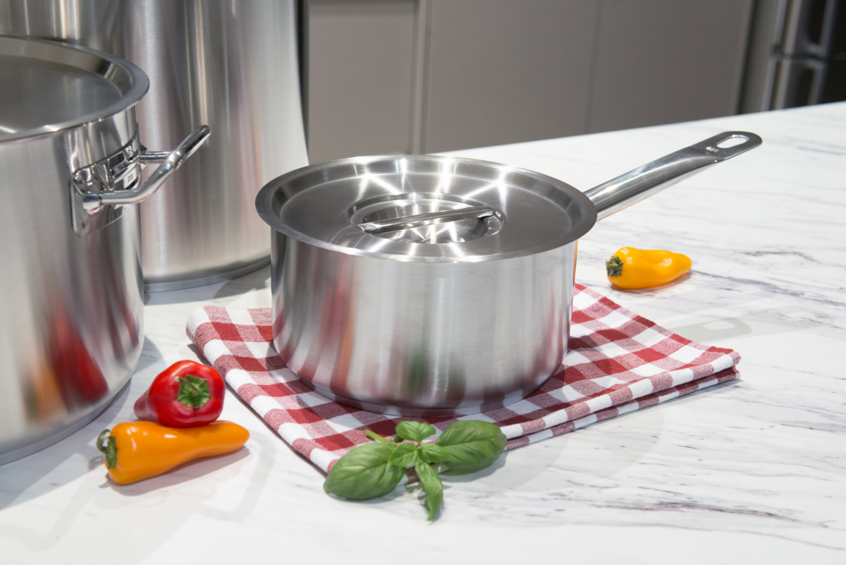 Edelstahl-Kochtopf Ø 24 cm 12 cm 5,4 L Ecoplus Pro.cooker