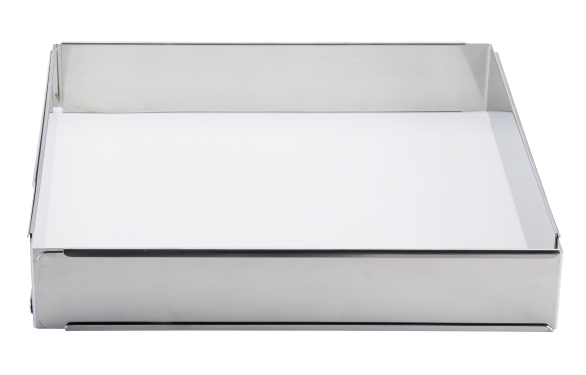 Rahmen aus Schaumstoff und dehnbarer Edelstahl-Entremet Ohne Beschichtung 30x30x5 cm Pro.cooker