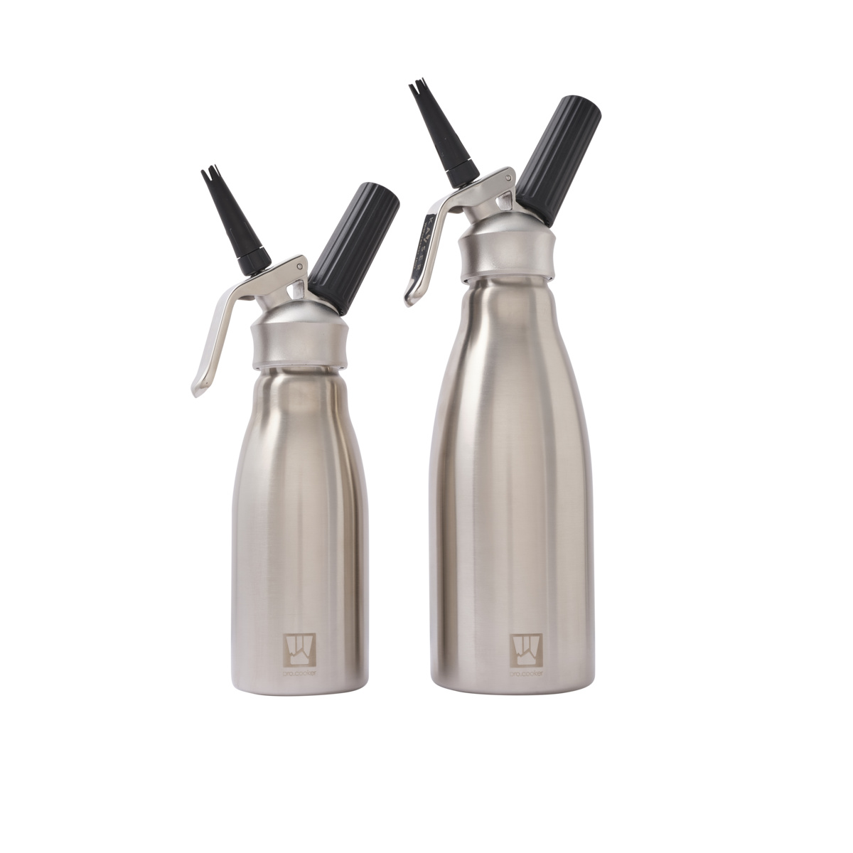 Sahnesiphon aus Edelstahl 0,5 L Ø 9,6 cm 31,3 cm Pro.cooker