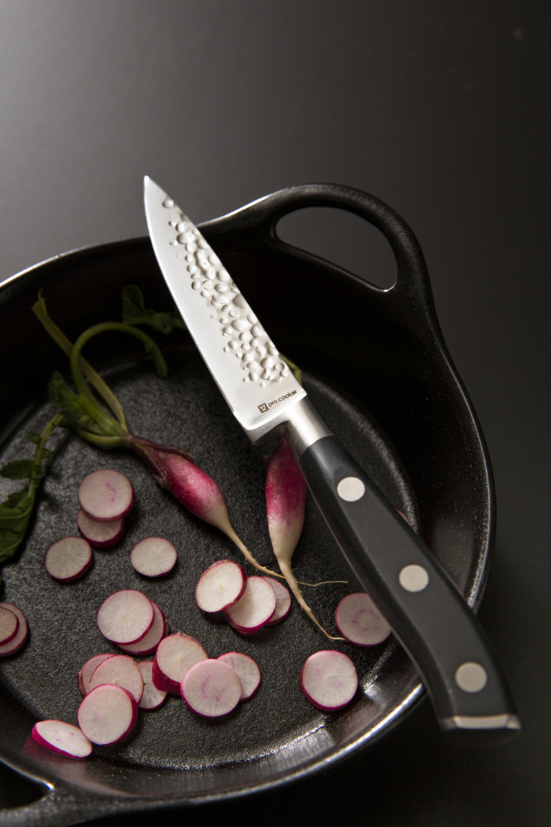 Schälmesser 9 cm Edelstahl POM einfarbig Okito Pro.cooker