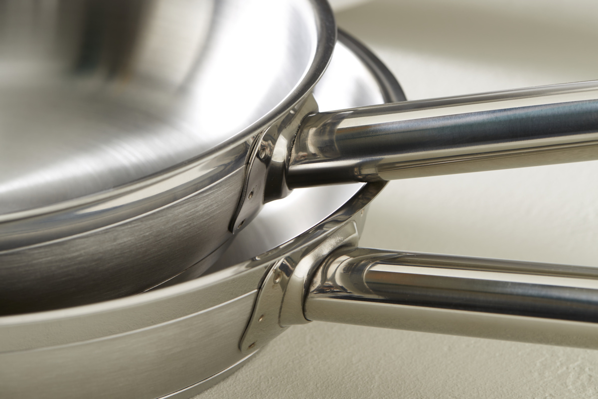 Runde Edelstahlpfanne Ø 24 cm 5,5 cm Qualiplus Pro.cooker
