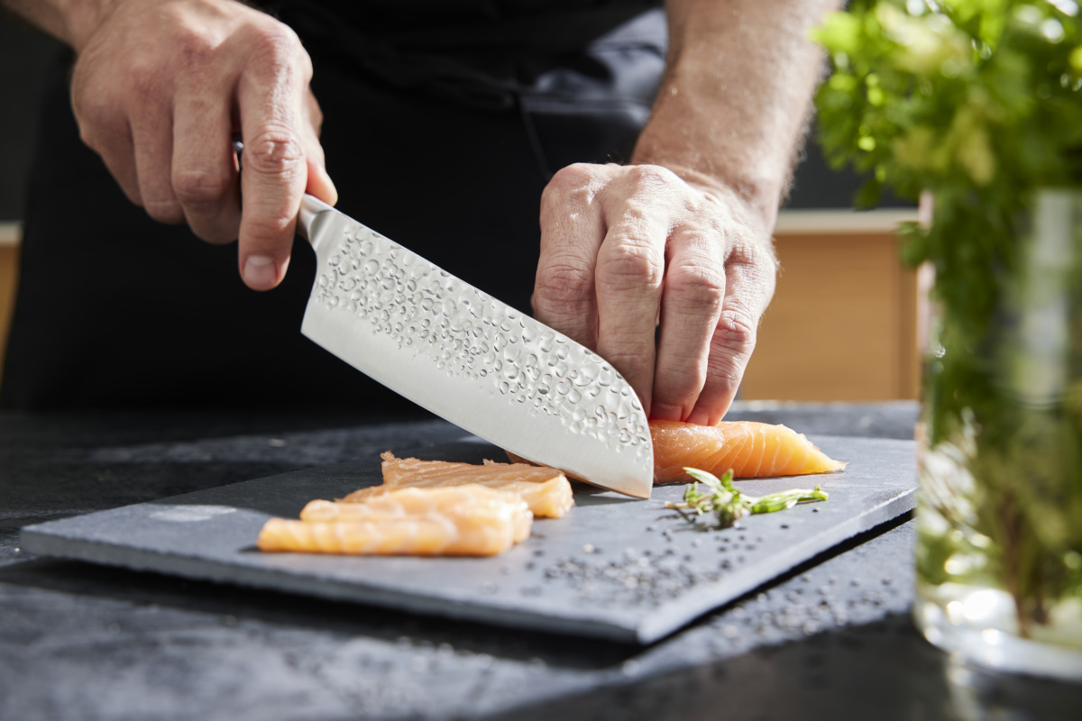 Santokumesser 18 cm Edelstahl einfarbig POM Okito Pro.cooker