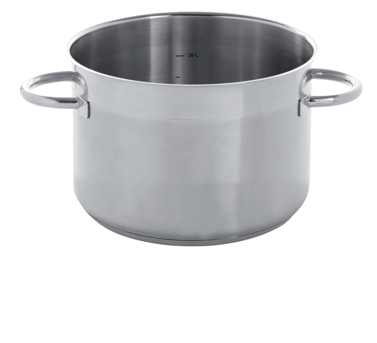 Edelstahl-Bräter Ohne Beschichtung Ohne Deckel Ø 40 cm 25 cm 31,4 L Qualiplus Pro.cooker
