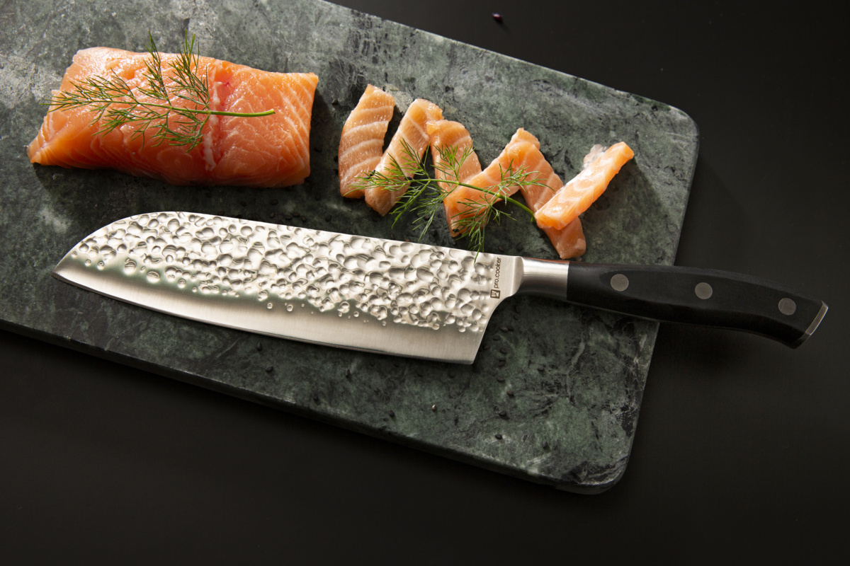 Santokumesser 18 cm Edelstahl einfarbig POM Okito Pro.cooker