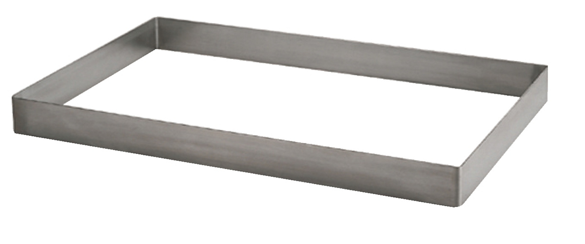 Edelstahl-Opernrahmen Ohne Beschichtung 57x37x6 cm fest Pro.cooker