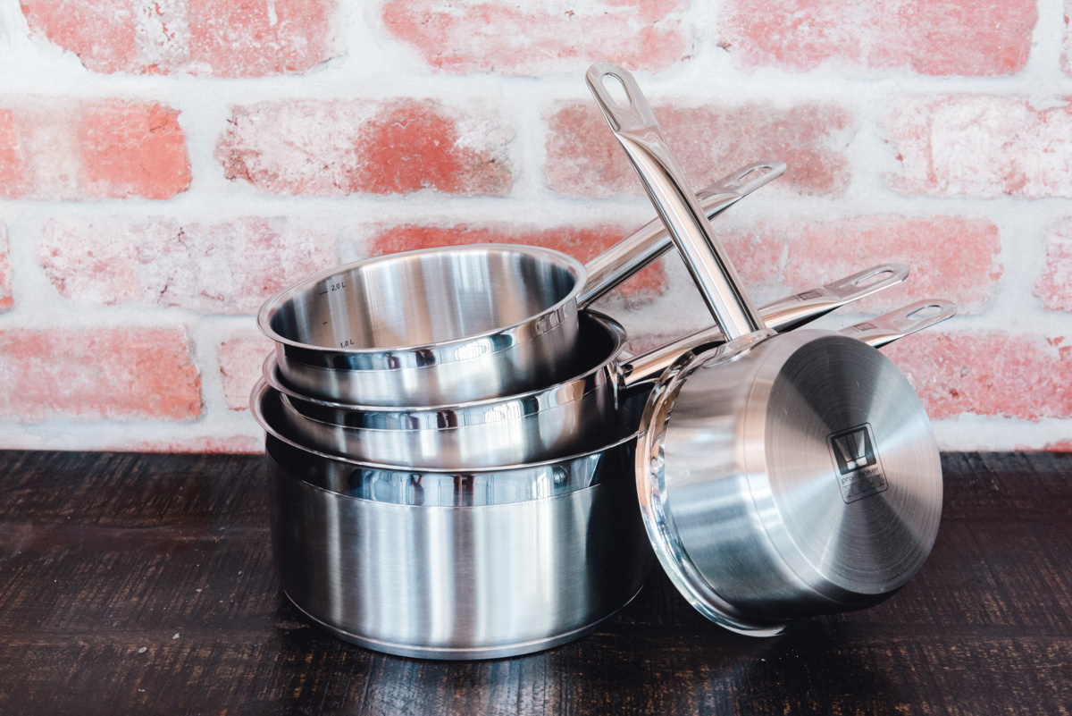 Edelstahltopf Ø 12 cm 7 cm 0,7 L Qualiplus Pro.cooker