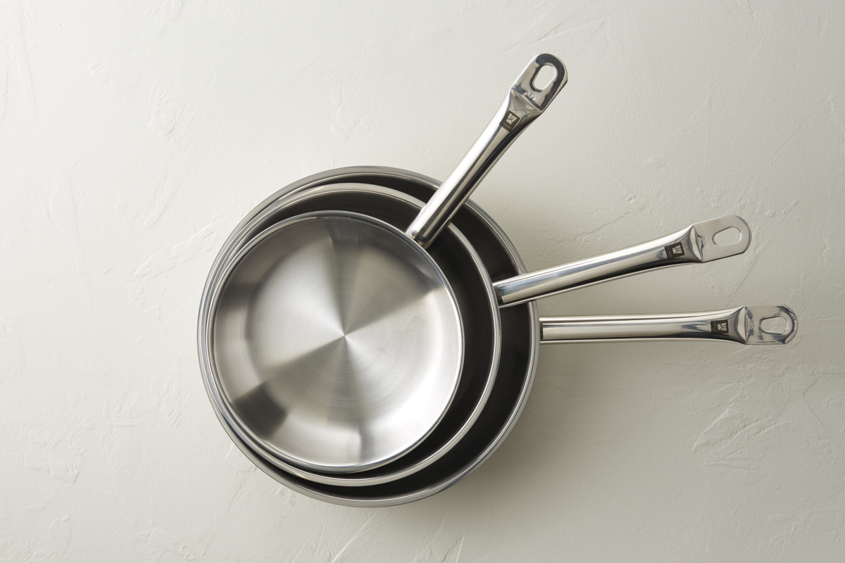 Runde Edelstahlpfanne Ø 24 cm 5,5 cm Qualiplus Pro.cooker