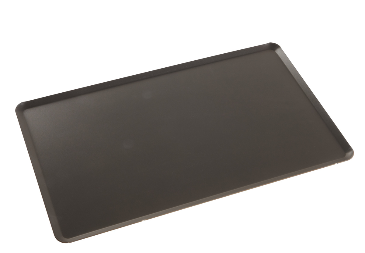 Nicht perforierte Kochplatte aus Aluminium GN 1/1 53x32,5 cm 2 mm Gepresste Ränder Pro.cooker