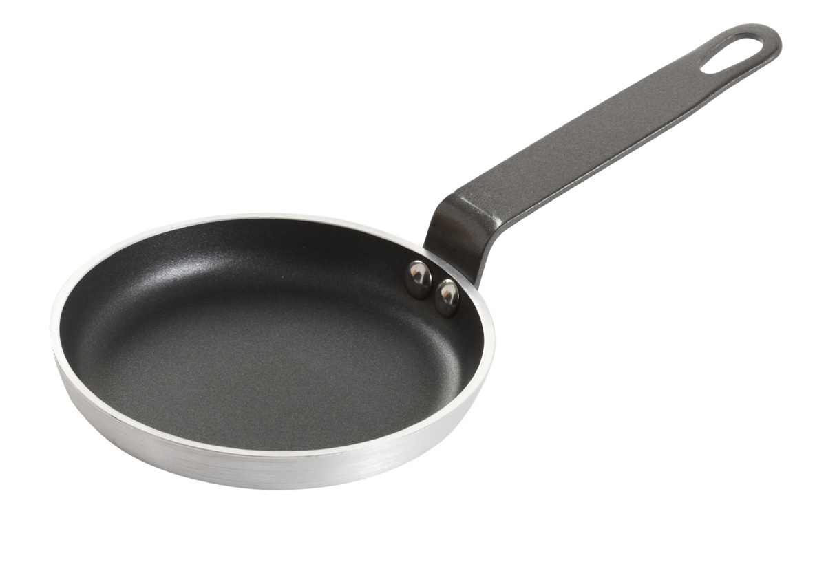 Runde Blinispfanne aus Aluminium Antihaftbeschichtung Ø 12 cm 2 cm Pro.cooker