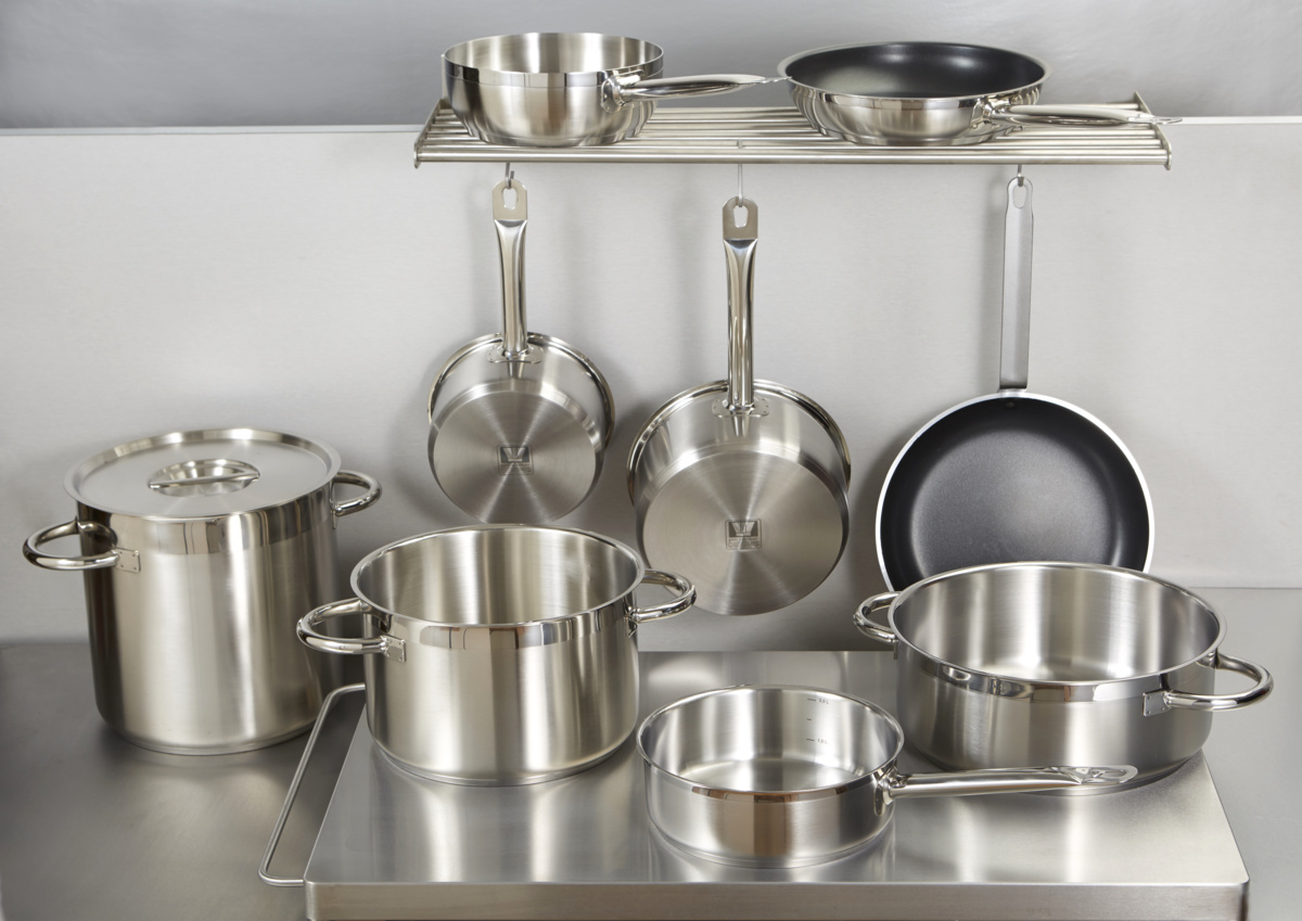 Edelstahltopf Ø 12 cm 7 cm 0,7 L Qualiplus Pro.cooker