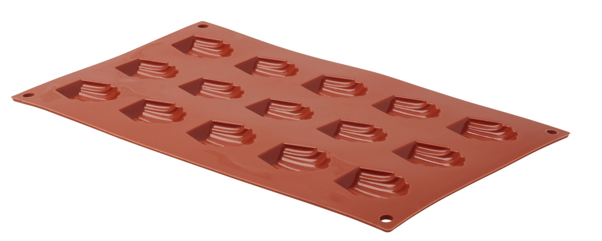 Backform für 15 Mini-Madeleines Silikon GN 1/3 29,5x17,5x1 cm Pro.cooker