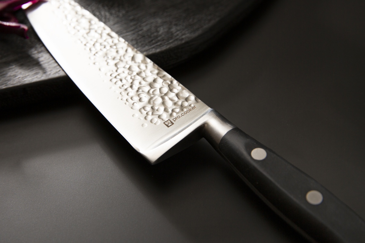 Kochmesser 20 cm Edelstahl POM einfarbig Okito Pro.cooker