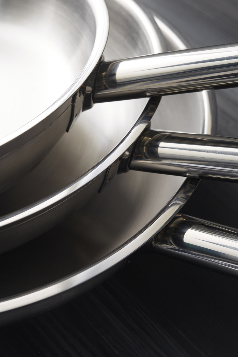 Runde Edelstahlpfanne Ø 24 cm 5,5 cm Qualiplus Pro.cooker