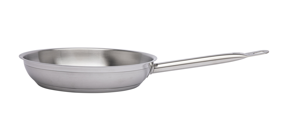 Runde Edelstahlpfanne Ø 24 cm 5,5 cm Qualiplus Pro.cooker