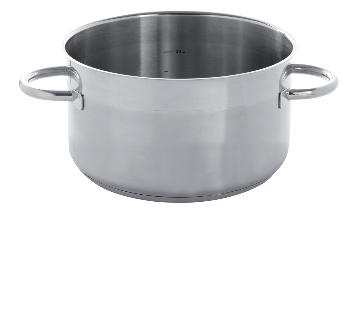 Edelstahltopf Ohne Beschichtung Ohne Deckel Ø 45 cm 17 cm 27 L Qualiplus Pro.cooker