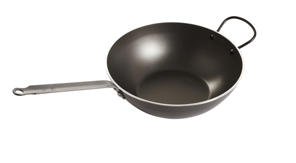 Runder Wok aus Aluminium Antihaftbeschichtung Ø 30 cm 7,5 cm 4 L Pro.cooker