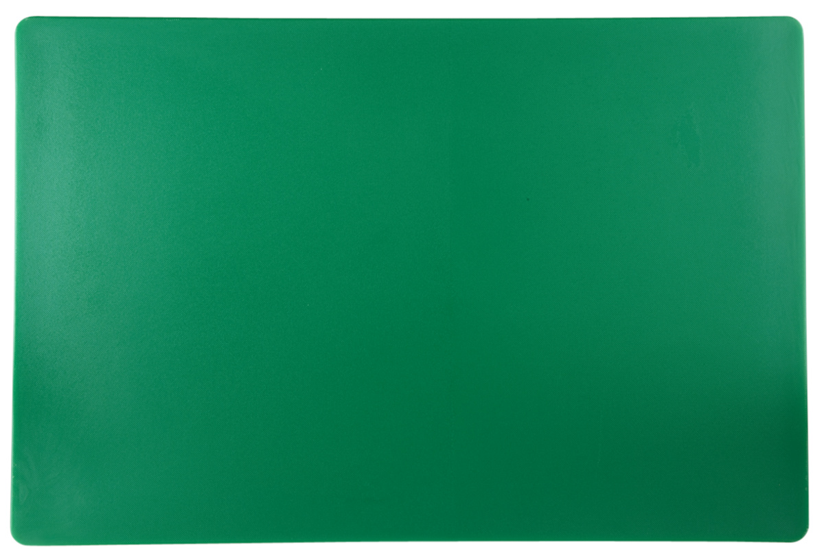 Schneidebrett aus hochdichtem Polyethylen (HDPE) grün 53x32,5x2 cm ohne Saftrille wendbar Pro.cooker