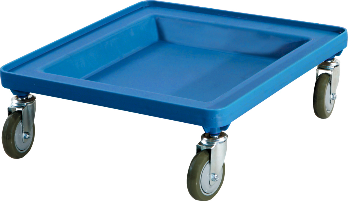 Rollbarer Sockel ohne Griff aus Kunststoff 54x54x10 cm 150 kg plate_length Pro.cooker
